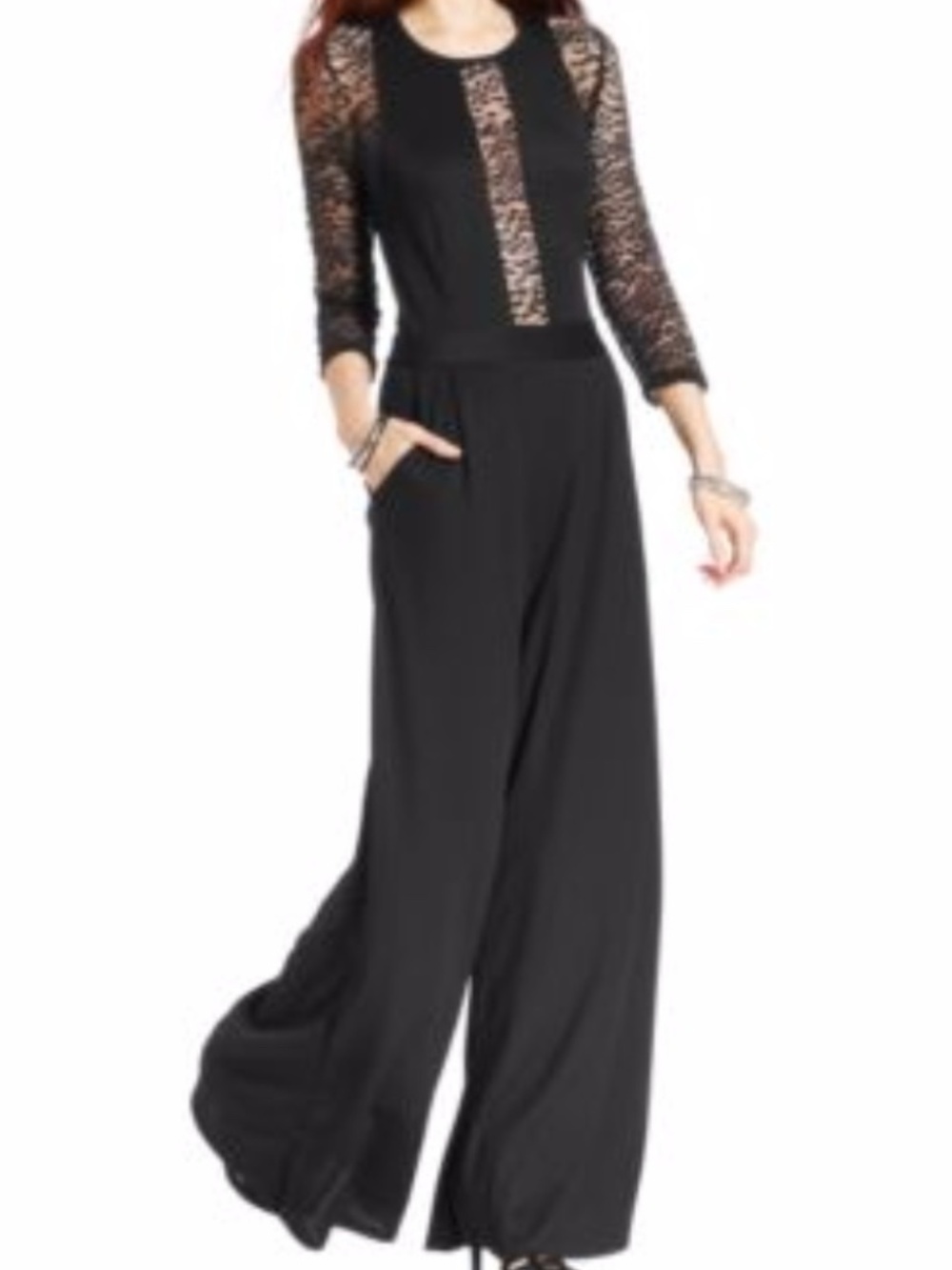 Marilyn Monroe Black Lace Jumpsuit